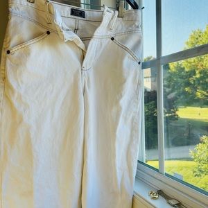 Abercrombie and Fitch White high Waisted Jean